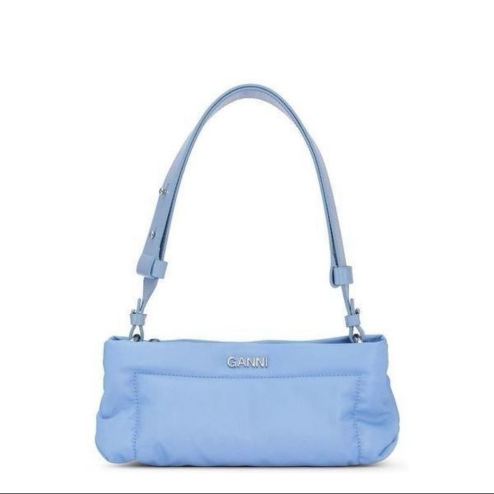 Ganni Pillow Sky Blue Shoulder Bag